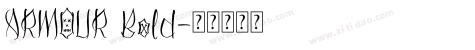 ARMOUR Bold字体转换